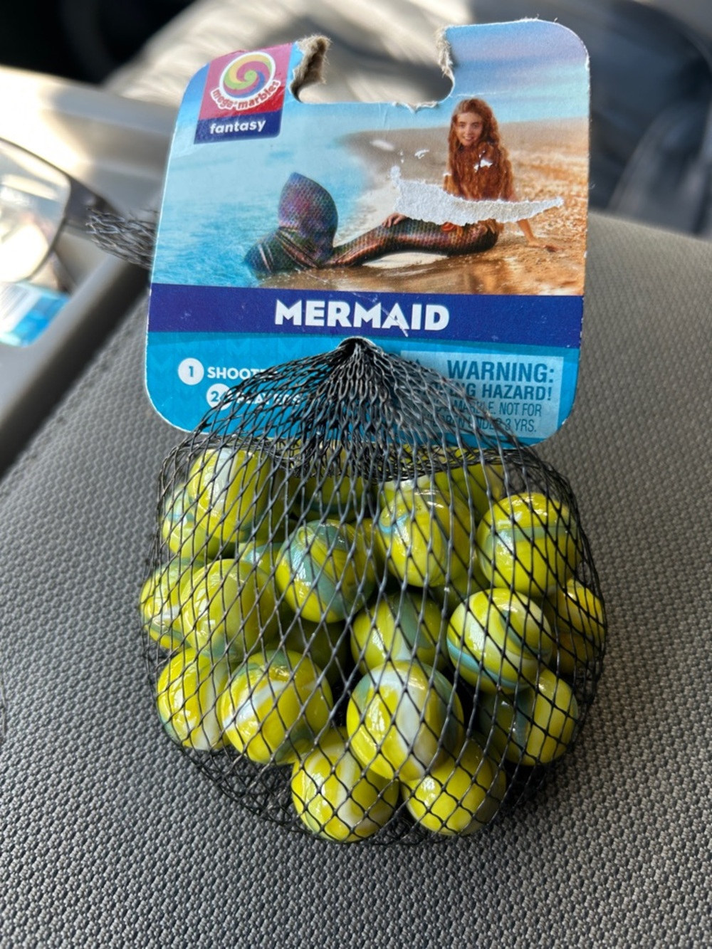 Mermaid Fantasy Marble Pack - Yellow & Blue Swirl